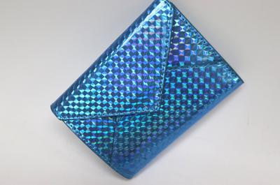 Синий кошелек из искусственной кожи